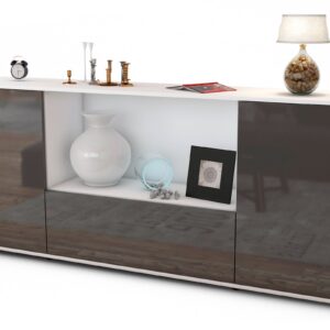 Sideboard Ella, Grau (180x79x35cm)