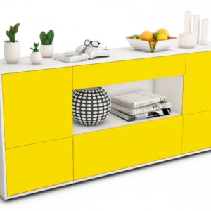 Sideboard Elodie, Gelb (180x79x35cm)