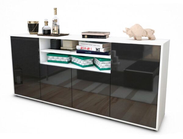 Sideboard Elsita, Grau (180x79x35cm)
