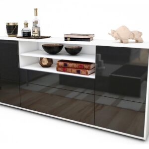Sideboard Eluana, Grau (180x79x35cm)