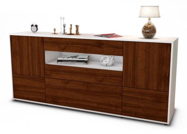 Sideboard Elvira, Walnuss (180x79x35cm)