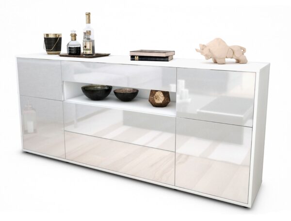 Sideboard Emma, Weiß (180x79x35cm)