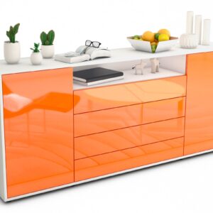 Sideboard Enzo, Orange (180x79x35cm)