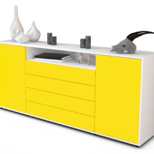 Sideboard Enzo, Gelb (180x79x35cm)