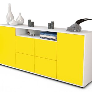 Sideboard Ephenia, Gelb (180x79x35cm)