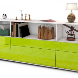Sideboard Estella, Grün (180x79x35cm)