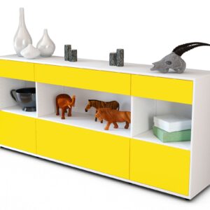 Sideboard Fabiana, Gelb (180x79x35cm)