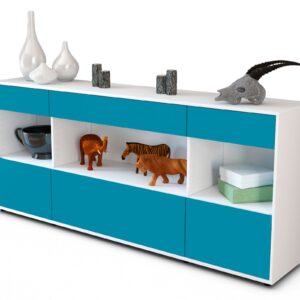 Sideboard Fabiana, Türkis (180x79x35cm)