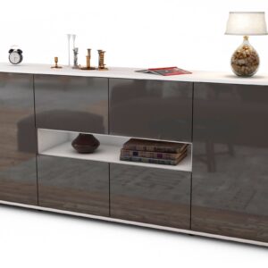 Sideboard Farina, Grau (180x79x35cm)