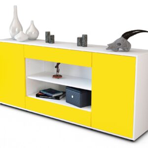 Sideboard Feli, Gelb (180x79x35cm)