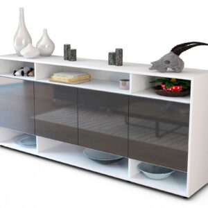Sideboard Felia, Grau (180x79x35cm)
