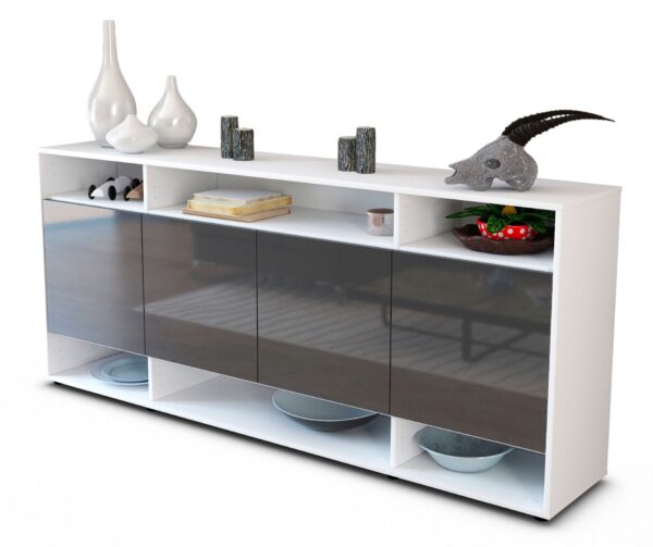 Sideboard Felia, Grau (180x79x35cm)