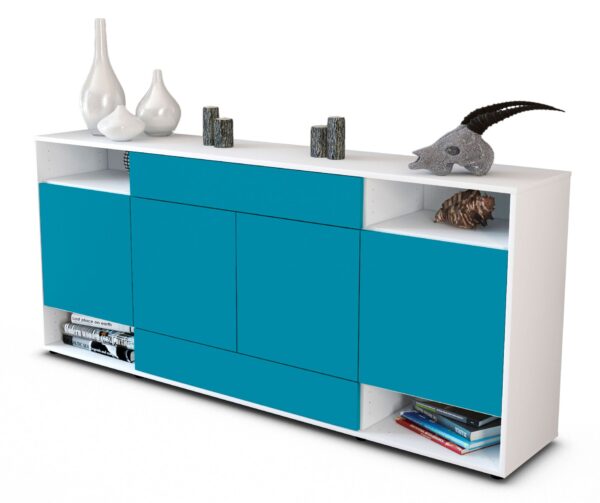 Sideboard Felicia, Türkis (180x79x35cm)