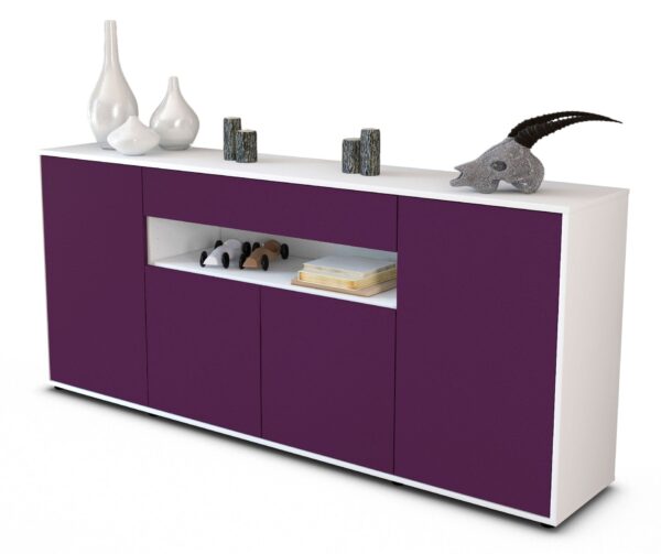 Sideboard Fiorella, Lila (180x79x35cm)