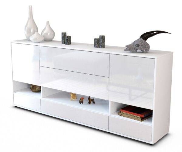 Sideboard Florentina, Weiß (180x79x35cm)