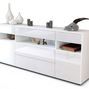 Sideboard Floria, Weiß (180x79x35cm)