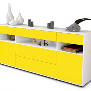 Sideboard Floria, Gelb (180x79x35cm)