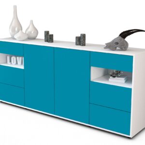 Sideboard Francesca, Türkis (180x79x35cm)