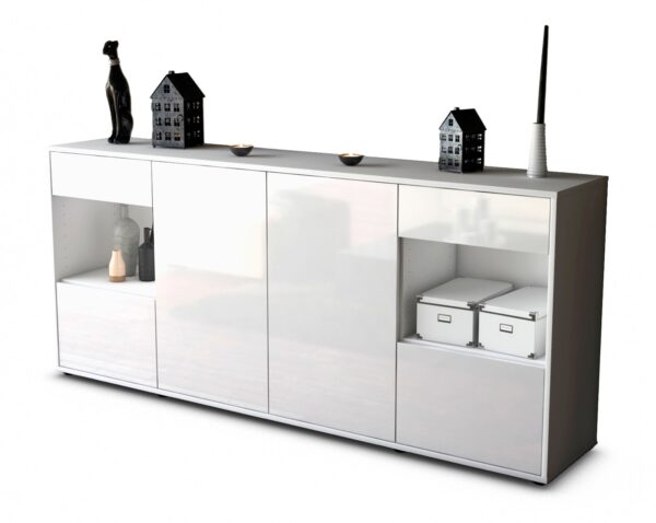 Sideboard Gabriella, Weiß (180x79x35cm)