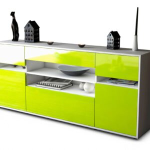 Sideboard Gina, Grün (180x79x35cm)