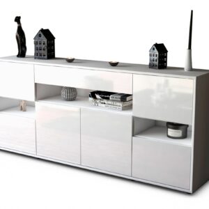Sideboard Ginevra, Weiß (180x79x35cm)