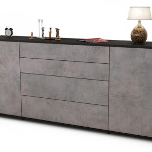 Sideboard Elettra, Beton (180x79x35cm)