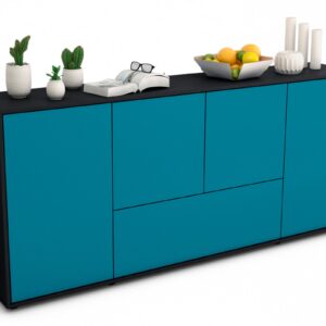 Sideboard Eli, Türkis (180x79x35cm)