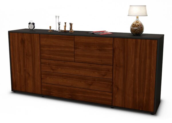 Sideboard Eliana, Walnuss (180x79x35cm)