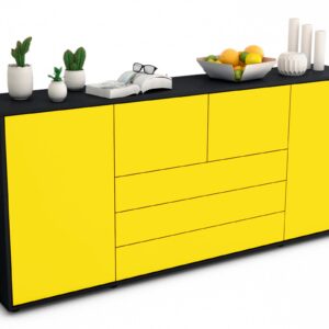 Sideboard Eliana, Gelb (180x79x35cm)