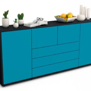 Sideboard Eliana, Türkis (180x79x35cm)