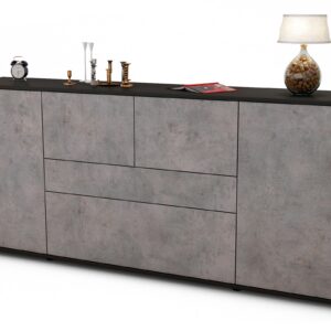 Sideboard Elisa, Beton (180x79x35cm)