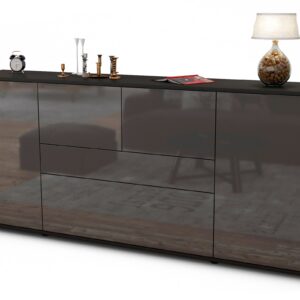 Sideboard Elisa, Grau (180x79x35cm)
