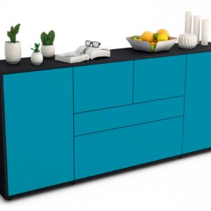 Sideboard Elisa, Türkis (180x79x35cm)