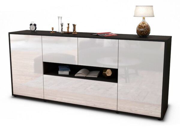 Sideboard Elisabetta, Weiß (180x79x35cm)