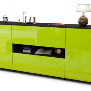 Sideboard Elisabetta, Grün (180x79x35cm)