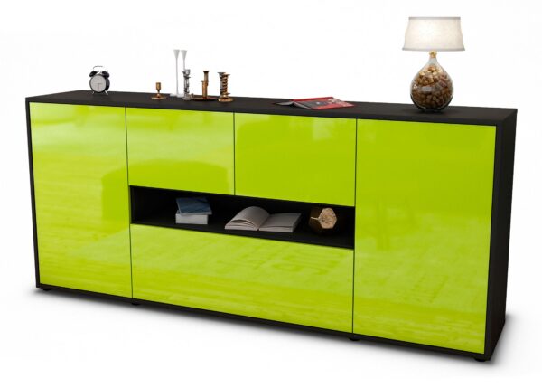 Sideboard Elisabetta, Grün (180x79x35cm)