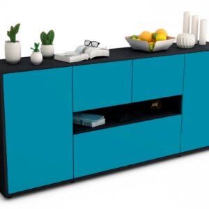 Sideboard Elisabetta, Türkis (180x79x35cm)