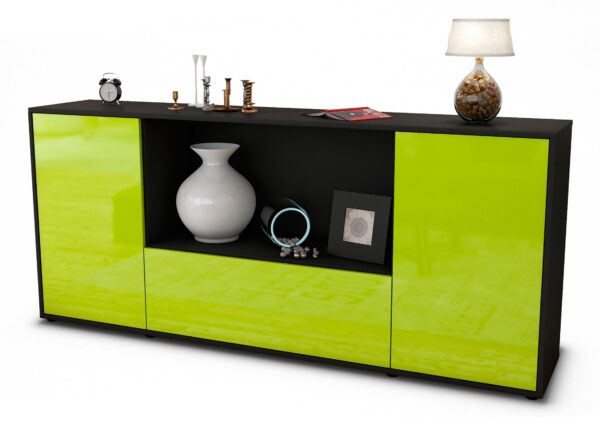 Sideboard Ella, Grün (180x79x35cm)