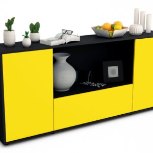 Sideboard Ella, Gelb (180x79x35cm)