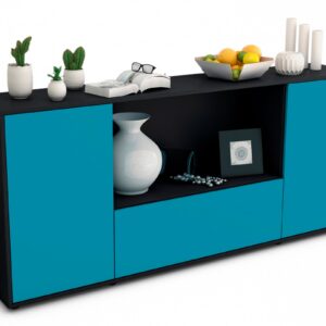 Sideboard Ella, Türkis (180x79x35cm)