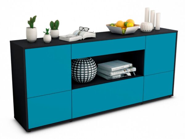 Sideboard Elodie, Türkis (180x79x35cm)