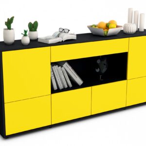 Sideboard Elsa, Gelb (180x79x35cm)