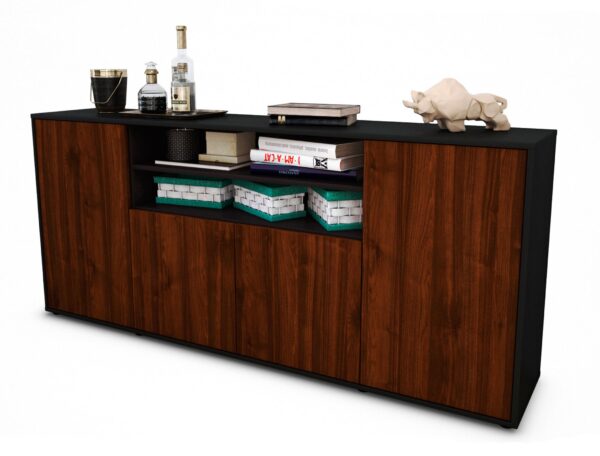 Sideboard Elsita, Walnuss (180x79x35cm)