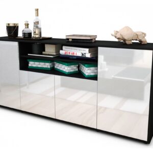Sideboard Elsita, Weiß (180x79x35cm)