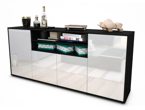 Sideboard Elsita, Weiß (180x79x35cm)