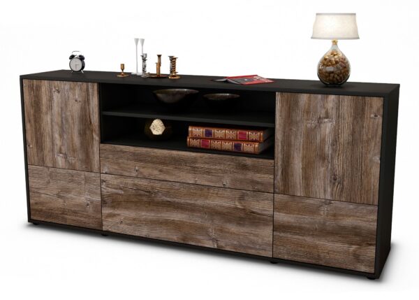 Sideboard Eluana, Treibholz (180x79x35cm)