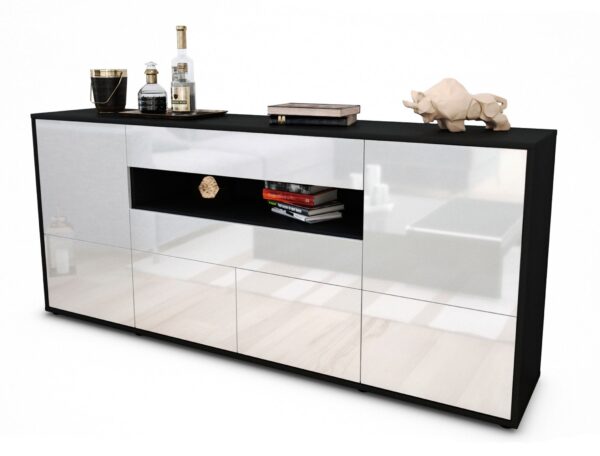 Sideboard Emely, Weiß (180x79x35cm)