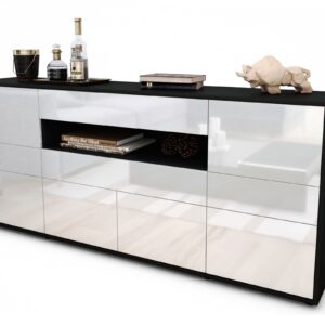 Sideboard Emerelda, Weiß (180x79x35cm)