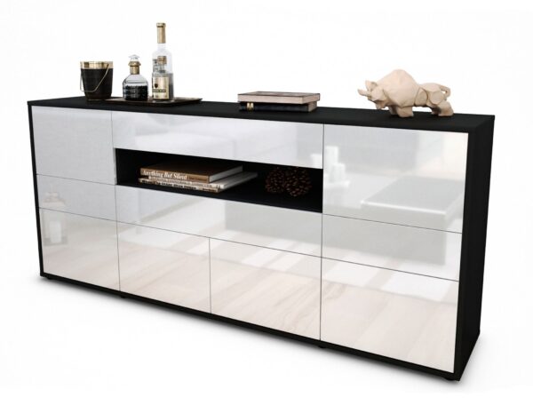 Sideboard Emerelda, Weiß (180x79x35cm)