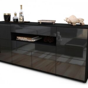 Sideboard Emerelda, Grau (180x79x35cm)